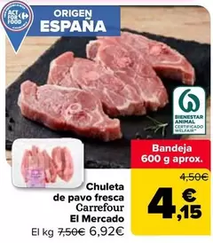 carrefour - Chuleta De Pavo Fresca El Mercado