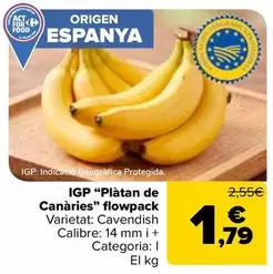 origen - Igp Platan De Canaries" Flowpack