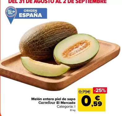 carrefour - Melón Entero Piel De Sapo