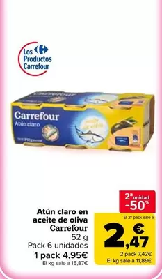 carrefour - Atun Claro En Aceite De Oliva