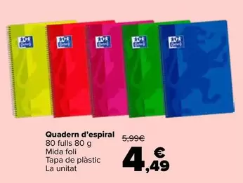 Oxford - Quadern D'espiral