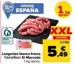 carrefour - Longaniza Blanca Fresca El Mercado