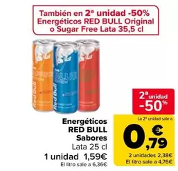 Red Bull - Energéticos Sabores