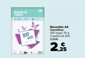 Carrefour bio - Recambio A4