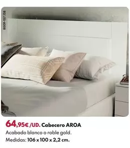 Cabecero Aroa 106x100x2,2cm - Blanco