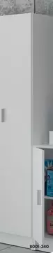 ARMARIO 2 PUERTAS CON ESTANTES BLANCO 180X58,5X37CM