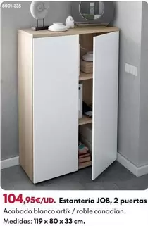 Estantería JOB, 2 Puertas
