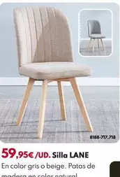 Silla Lane - BEIGE 92X46X55CM