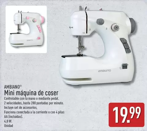 Ambiano - Mini Maquina De Coser