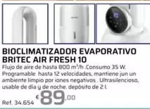 Britec - Bioclimaticador Evaporativa Air Fresh 10