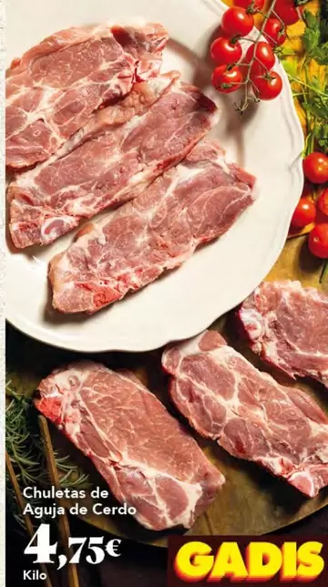 Chuletas De Agua De Cerdo