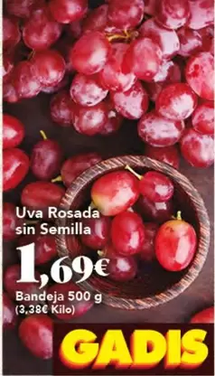 Uva Rosada Sin Semilla