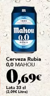 Mahou - Cerveza Rubia