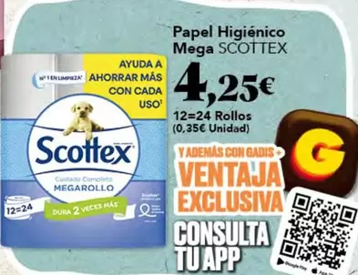 Scottex - Papel Higiénico Mega