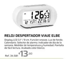 Elbe - Reloj Despertador Viaje