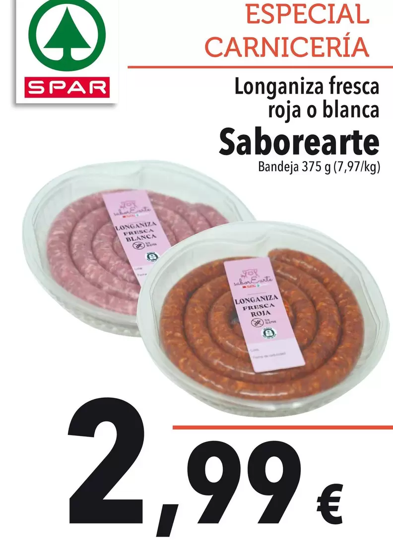 saboralsa - Longaniza Fresca Roja O Blanca