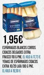 El Corte Inglés - Esparragos Blancos Cortos Cidacos Delgados