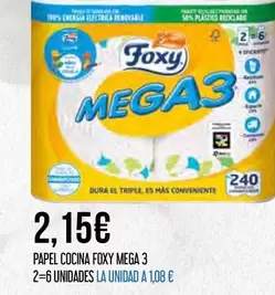Foxy - Papel Cocina Mega 3