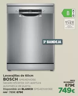 Bosch - Lavavajillas De 60cm