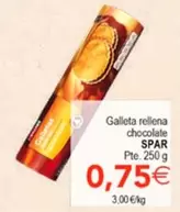 Spar - Galleta Rellena Chocolate