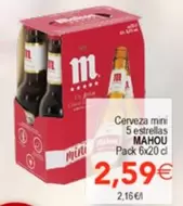 Mahou - Cerveza Mini 5 Estrellas