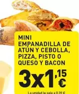 Mini Empanadilla De Atun Y Cebolla, Pizza, Pisto O Queso Y Bacon