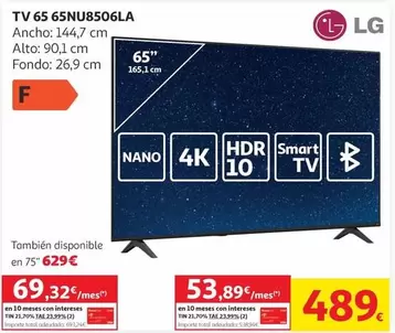 LG - Tv 65 65nu8506la