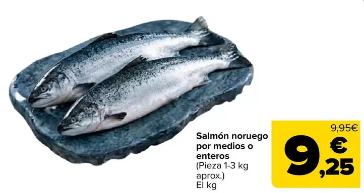 Salmon Noruego Por Medios O Enteros