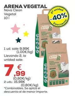 Nova Clean - Arena Vegetal