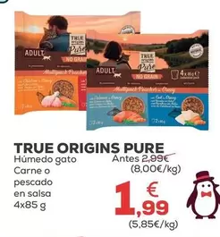 True Origins - Pure Humedo Gato Carne 