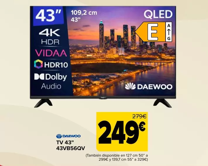Daewoo - Tv 43" 43VB56QV
