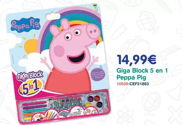 Dondino - Giga Block 5 En 1 Peppa Pig