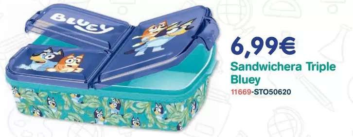 Dondino - Sandwichera Triple Bluey
