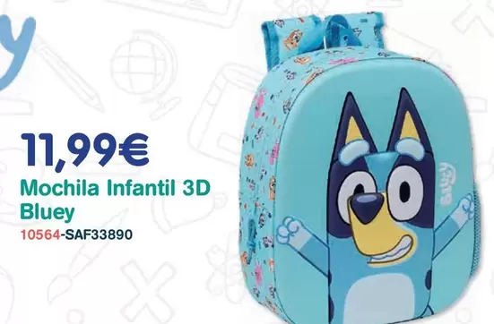 Dondino - Mochila Infantil 3D Bluey