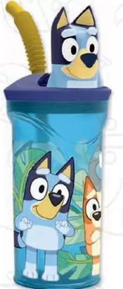 Dondino - Vaso Figurita 3D Bluey Con Cañita