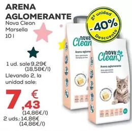 Nova Clean - Arena Aglomerante Marsella