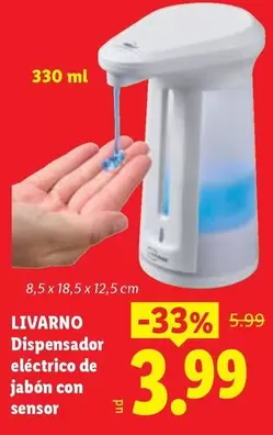 Livarno - Dispensador Electrico De Jabón Con Sensor