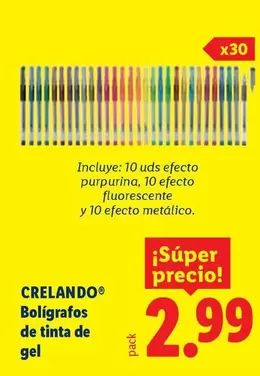 Crelando - Boligrafos De Tinta De Gel