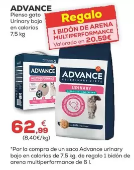 Advance - Pienso Gato Urinary Bajo En Colorías