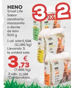 Small Life - Heno Sabor, Zanahoria, Manzanilla O Diente De León