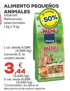 Vitakraft - Alimento Pequenos Animales