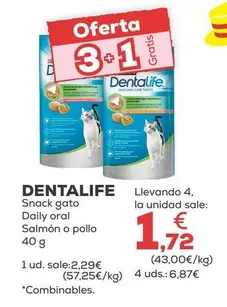 Dentalife - Snack Gato Daily Oral Salmon O Pollo