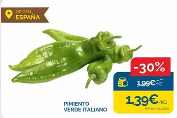 origen - Pimiento Verde Italiano