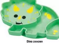 Plato Infantil Silicona Divisiones Y Ventosa Dino