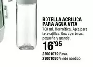 Botella Acrílica Para Agua Vita