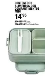 Contenedor Alimentos Con Compartimentos Midi