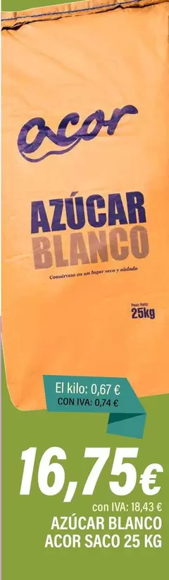 Acor - Azúcar Blanco