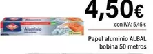 Albal - Papel Aluminio Bobina 50 Metros