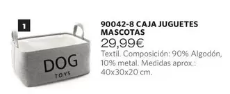 Caja Juguetes Mascotas
