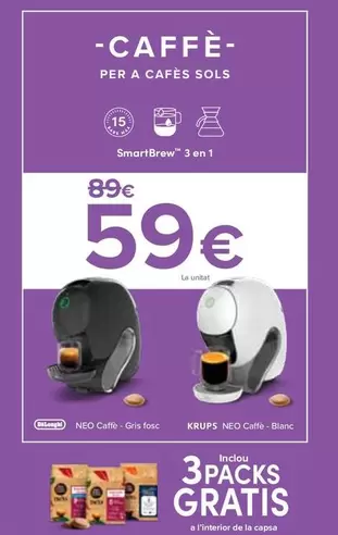DeLonghi/Krups - Caffe Para Cafes Solos